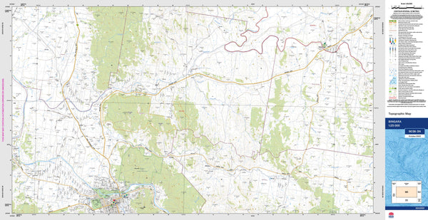 Bingara 9038-3N Topographic Map 1:25k