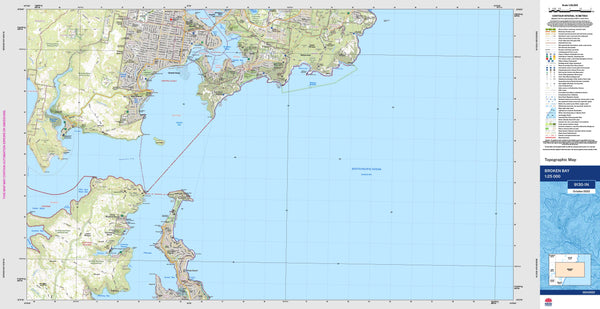 Broken Bay 9130-1N Topographic Map 1:25k