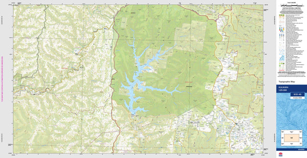 Kulnura 9131-4S Topographic Map 1:25k