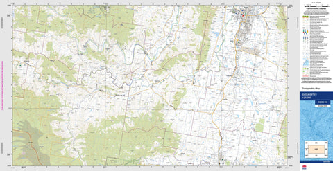 Gloucester 9233-1N NSW 1:25k Topographic Map | Shop Mapworld