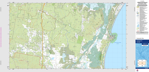 Kundabung 9435-1S Topographic Map 1:25k