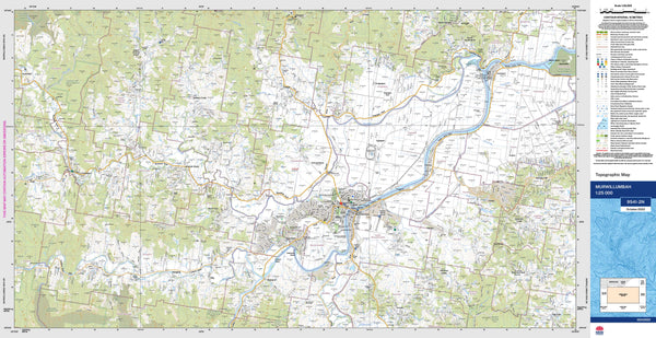 Murwillumbah 9541-2N Topographic Map 1:25k