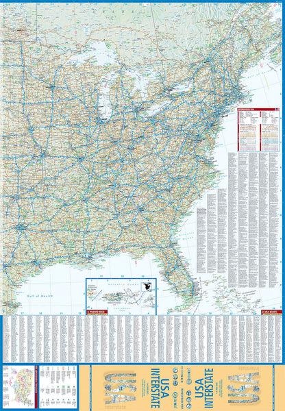 USA Interstate, Buy Interstate Map of USA - Mapworld