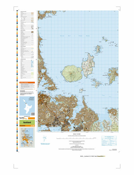 BA32 - Auckland Topo50 map