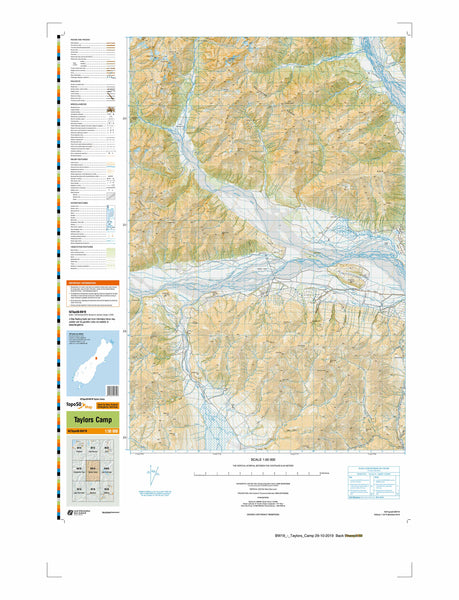 BW19 - Taylors Camp Topo50 map