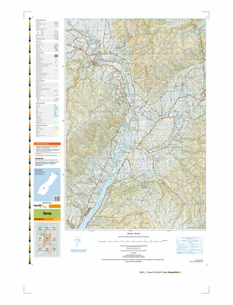 CB13 - Tarras Topo50 map