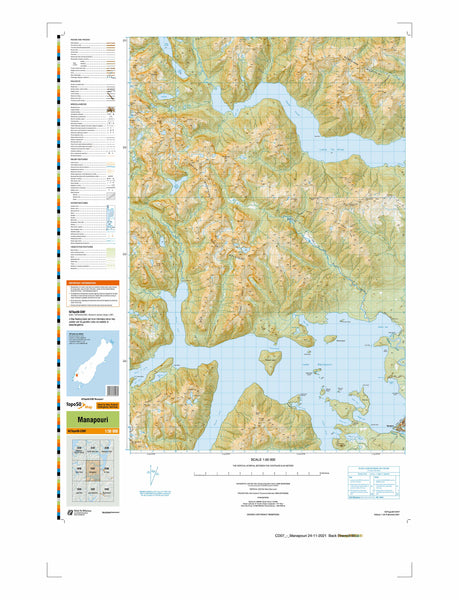 CD07 - Manapouri Topo50 map