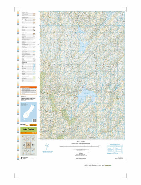 CD14 - Lake Onslow Topo50 map