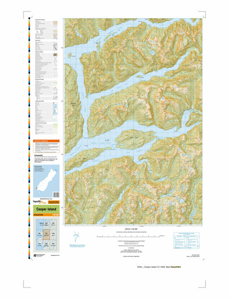 CE05 - Cooper Island Topo50 map