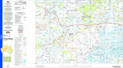 Canterbury SG54-07 Topographic Map 1:250k