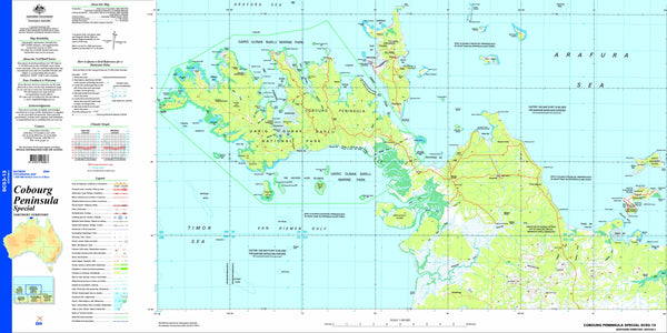 Cobourg Peninsula Special SC53-13 Topographic Map 1:250k