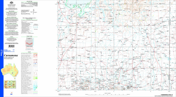 Curnamona SH54-14 Topographic Map 1:250k