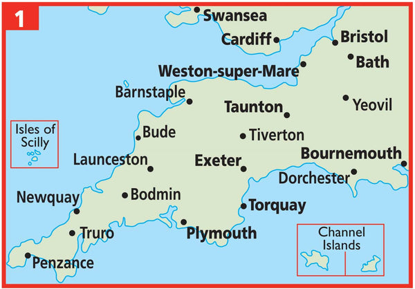 The West Country AA, Buy map of West Country- Mapworld