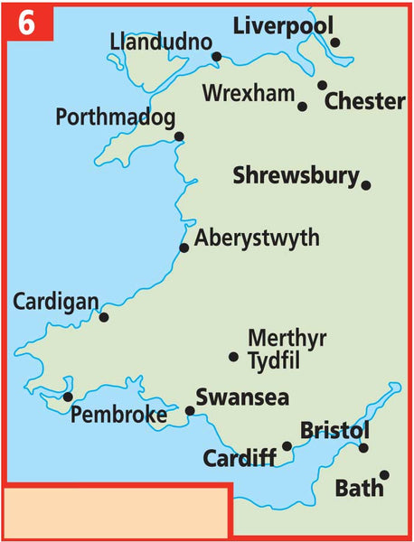 Wales AA Map, Buy Map of Wales - Mapworld