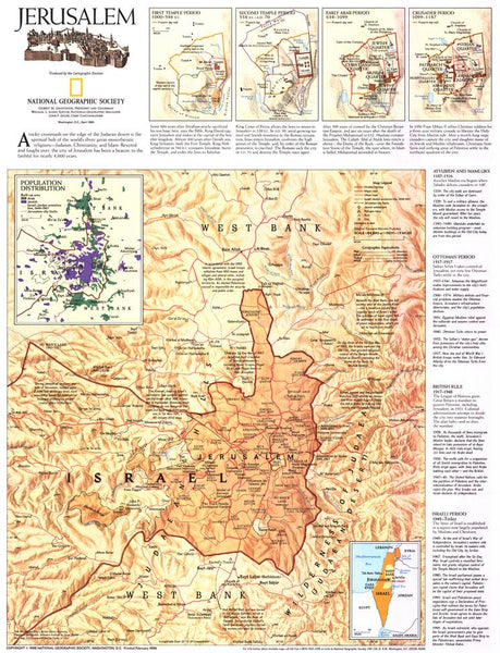 Jerusalem - Published 1996 by National Geographic