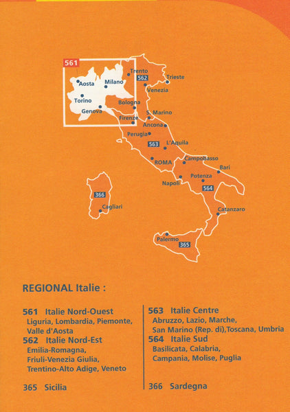 Italy North West Map Michelin 561 Buy Map Of North West Italy Mapworld 