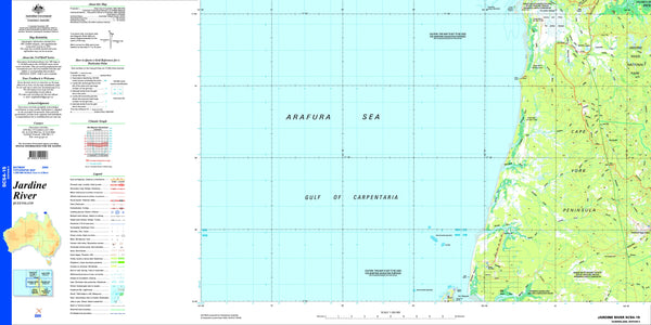 Jardine River SC54-15 Topographic Map 1:250k