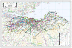 County Map of Lothians 1040 x 700mm