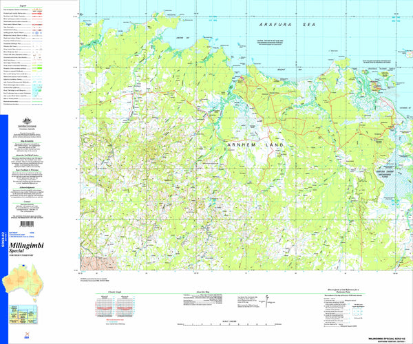 Milingimbi Special SD53-02 Topographic Map 1:250k