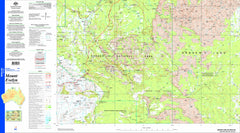 Mount Evelyn SD53-05 Topographic Map 1:250k