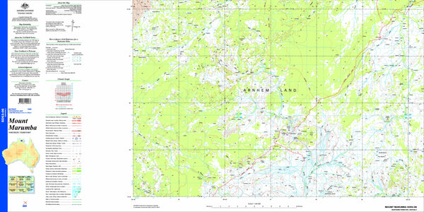 Mount Marumba SD53-06 Topographic Map 1:250k