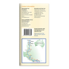 Munda Biddi Trail Map 1 - Mundaring to Dandalup Campsite