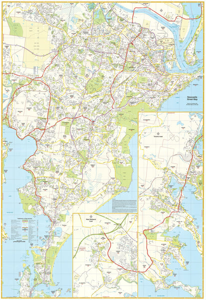 Newcastle UBD Map 280, By Map of Newcastle - Mapworld