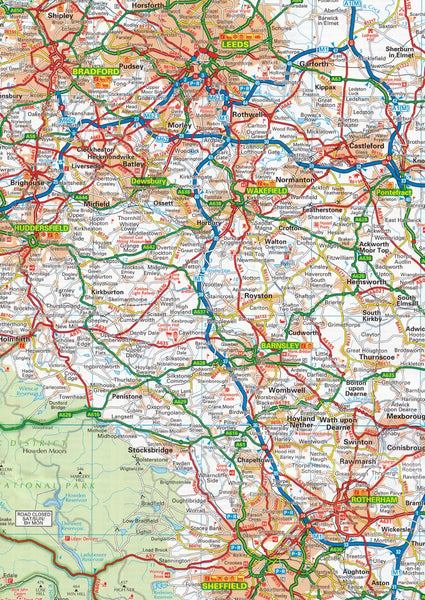 Northern England AA Map, Buy Map of Britain - Mapworld