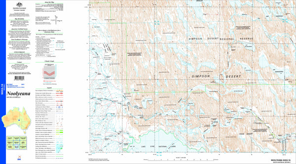 Noolyeana SG53-16 Topographic Map 1:250k