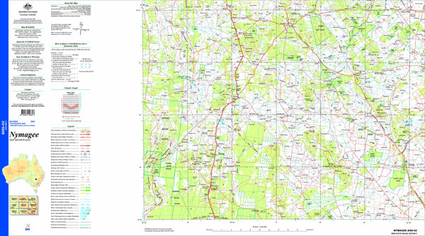 Nymagee SI55-02 Topographic Map 1:250k