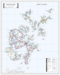 County Map of Orkney 800 x 1000mm