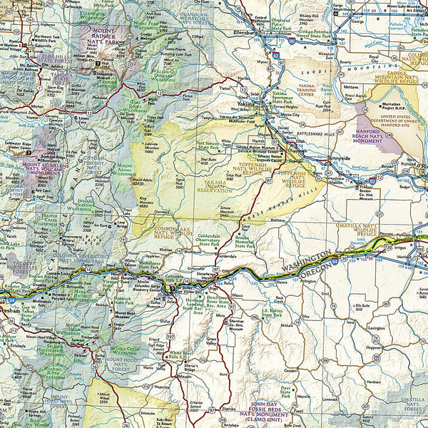 Pacific North West National Geographic Folded Map