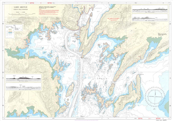 53375 - Lake Argyle DPI Chart, Buy Chart of Lake Argyle - Mapworld