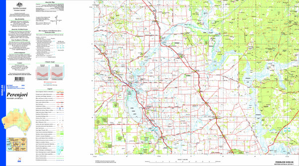 Perenjori SH50-06 1:250k Topographic Map