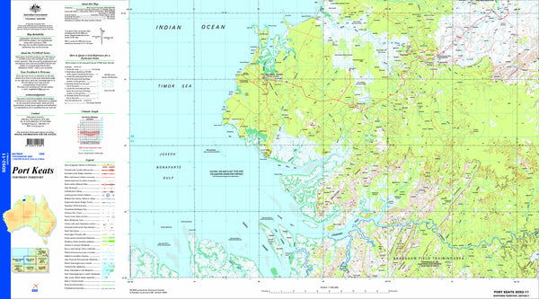 Port Keats SD52-11 Topographic Map 1:250k