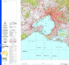 Port Phillip Special SJ55-09 Topographic Map 1:250k