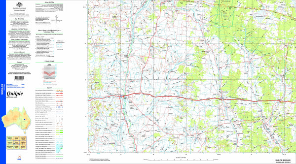 Quilpie SG55-09 Topographic Map 1:250k