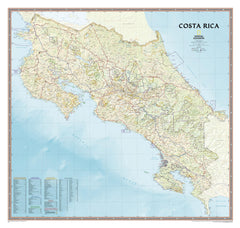 Costa Rica NGS 965 x 914mm Wall Map