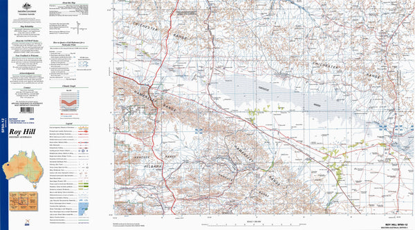 Roy Hill SF50-12 Topographic Map 1:250k