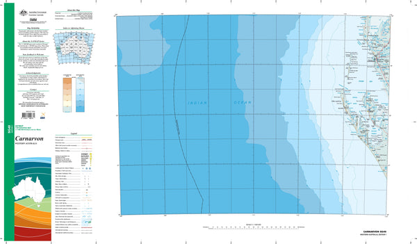 SG-49 Carnarvon 1:1 Million General Reference Topographic Map