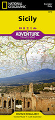 Sicily National Geographic Folded Map