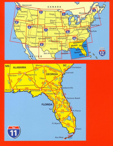 Florida Hallwag, Buy Florida Map - Mapworld