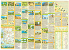 South West Western Australia Laminated Wall Map QPA