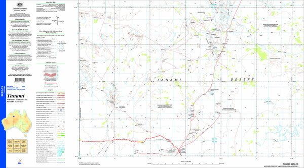 Tanami SE52-15 Topographic Map 1:250k