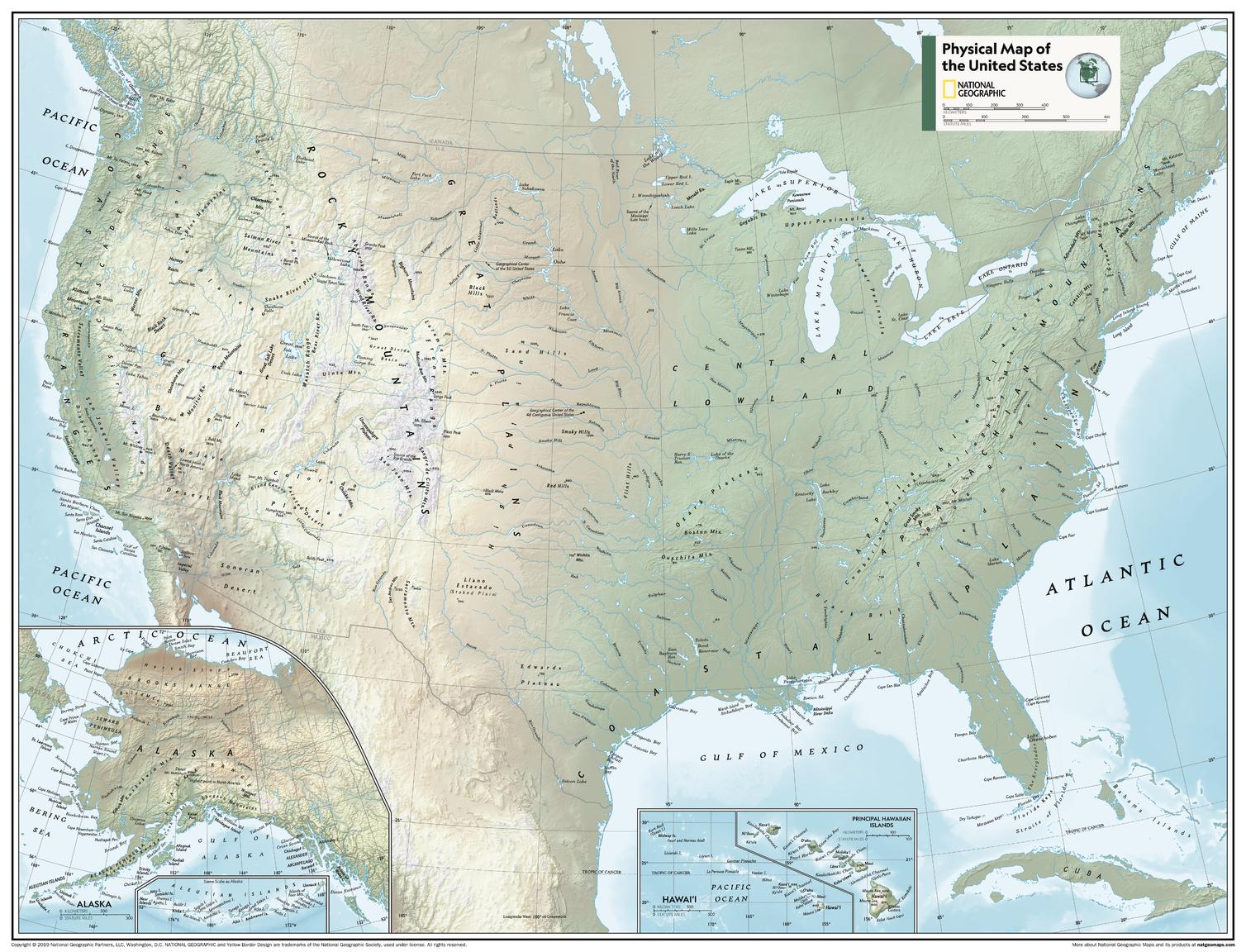 United States Physical Atlas Of The World, 11th Edition, National Geog