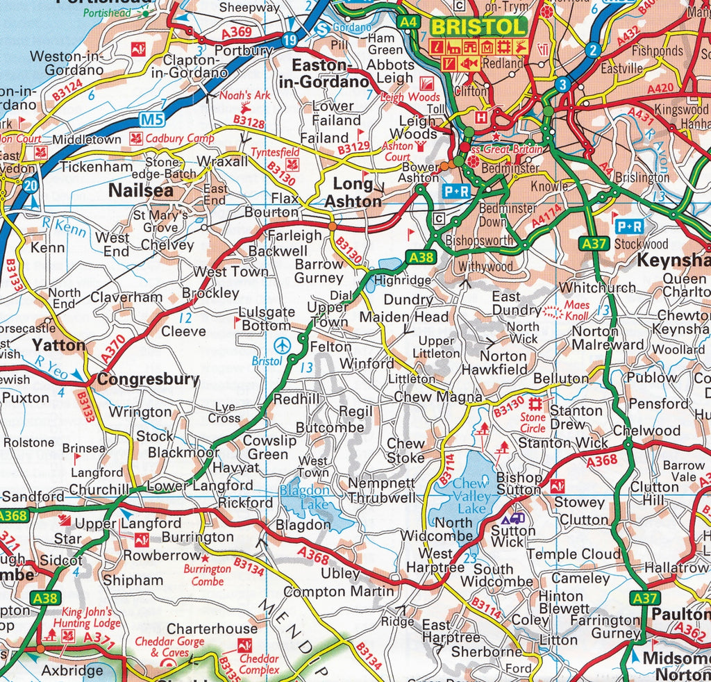 The West Country AA, Buy map of West Country- Mapworld