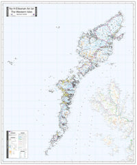 County Map of Western Isles 900 x 1080mm