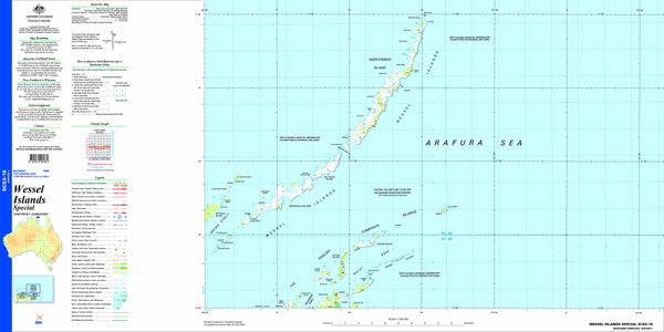 Wessel Islands Special SC53-16 Topographic Map 1:250k