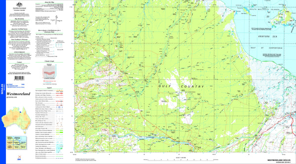 Westmoreland SE54-05 Topographic Map 1:250k