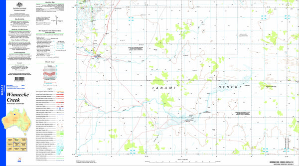 Winnecke Creek SE52-12 Topographic Map 1:250k